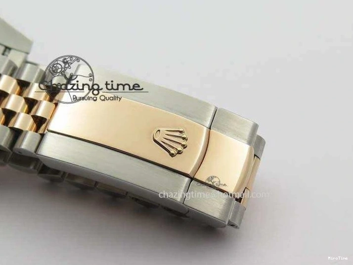 MiroTime 0313 Vibrant DateJust 41mm 126303 Noob 1:1 Best Edition RG Wrapped Brown Diam Dial Fluted Bezel On Jubilee Bracelet A 3781